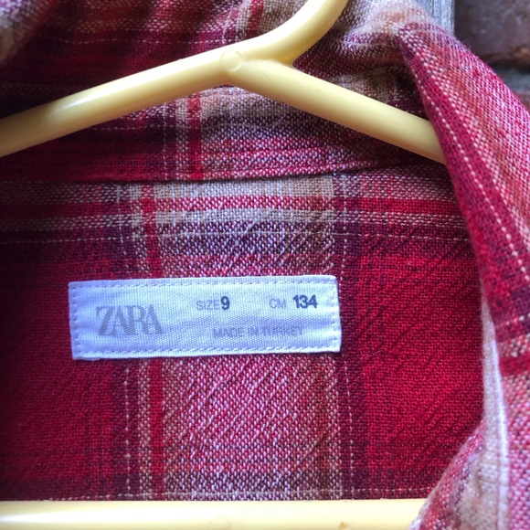 Zara Boys Thick Plaid Overshirt Size 9! 🍎 - Picture 2 of 3